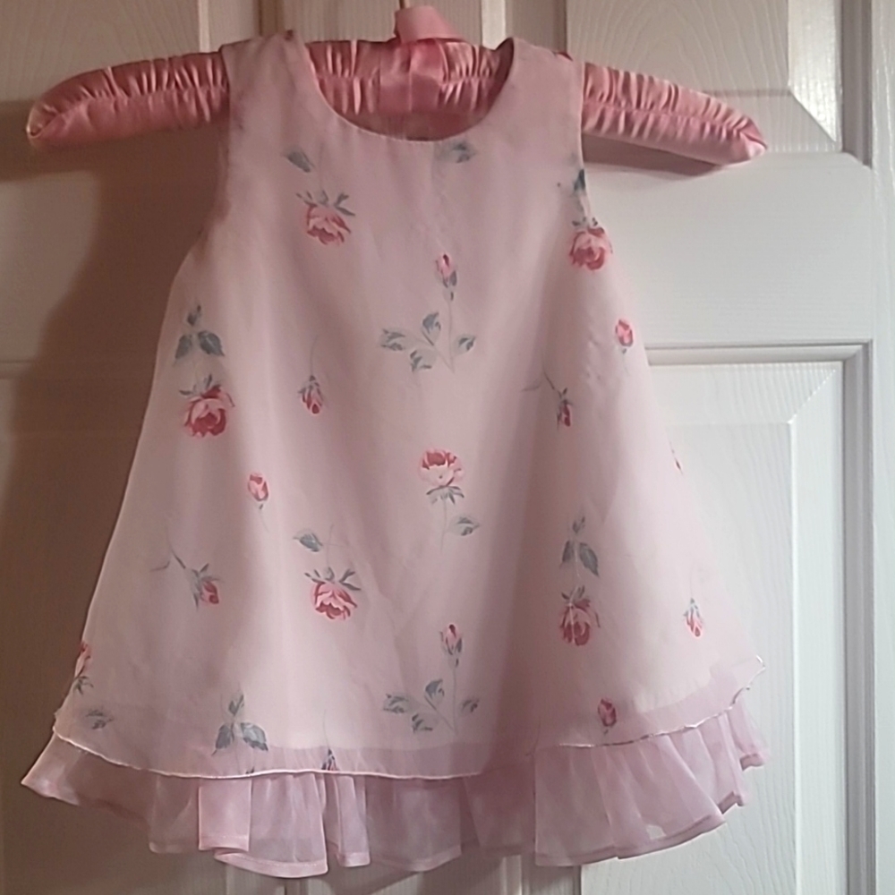 Class Club Baby 18mo Pinkn Dress with Roses